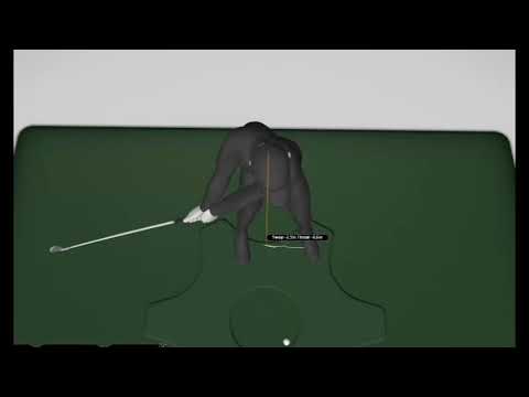Part of a video titled How to Cover the golf ball for solid iron shots - YouTube