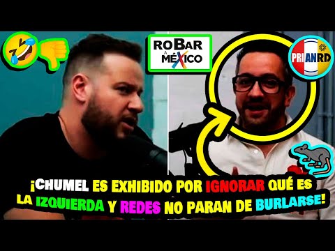 ¡Chumel Torres es exhibido por ignorar qué es la izquierda y redes no paran de burlarse!