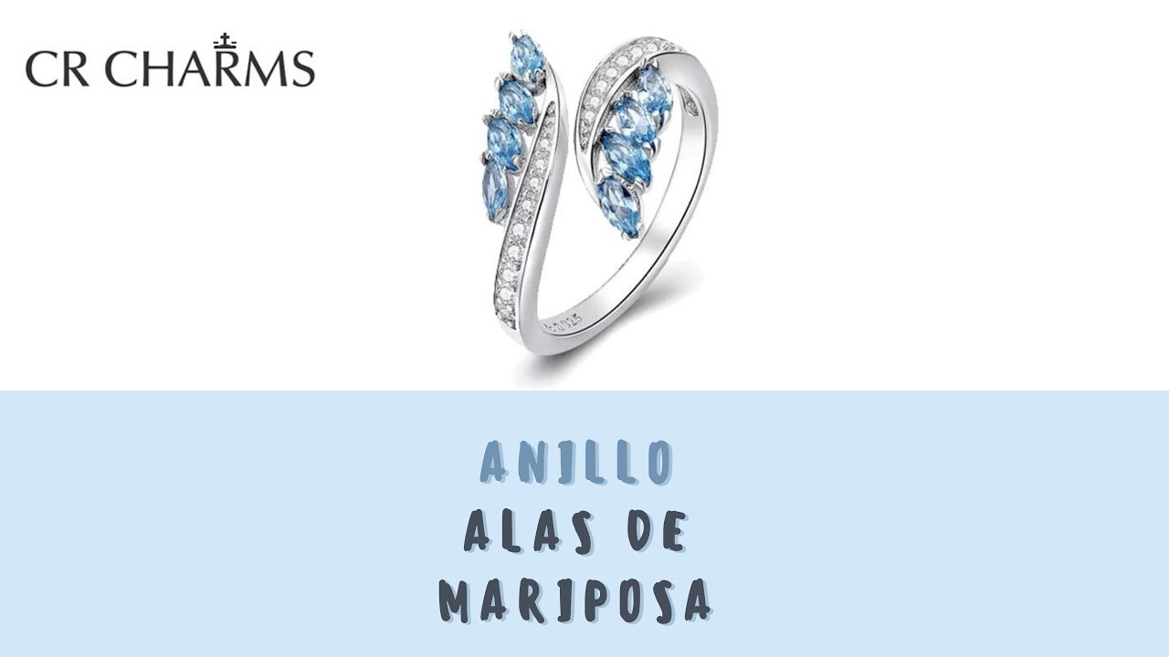 Watch Anillo Alas de Mariposa Brillantes-CR Charms 🦋 Now Anillo Alas de Mariposa Brillantes-CR Charms 🦋