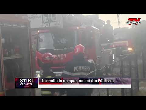 Un incendiu a izbucnit la un apartament din municipiul Fălticeni