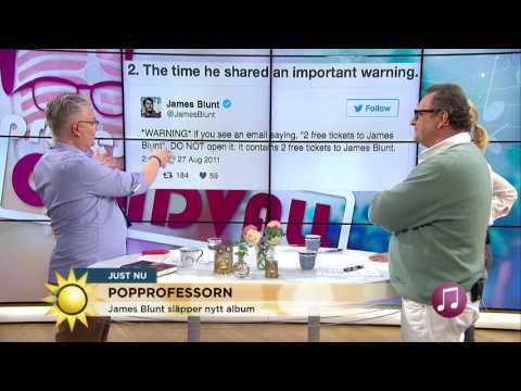 Jan Gradvall: ”Ingen är vassare på twitter än James Blunt” - Nyhetsmorgon (TV4)