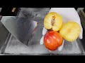 Making Ice Cream Roll With Plum ASMR Ice Cream Rolls
