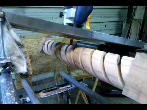 The Vanderpool Router lathe, spiral turning jig