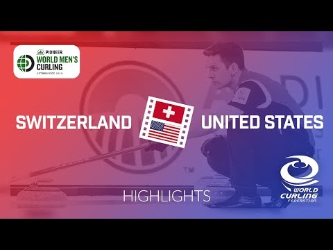 HIGHLIGHTS: Switzerland v United States - Pioneer Hi-Bred World Men's Curling Championship 2019