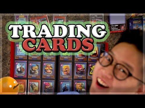 NEW Collectible Trading Cards for Clash Royale!!! 🍊 MASS Box Opening + GIVEAWAY!