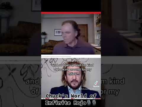 Mike Gartner gets assist from fan.