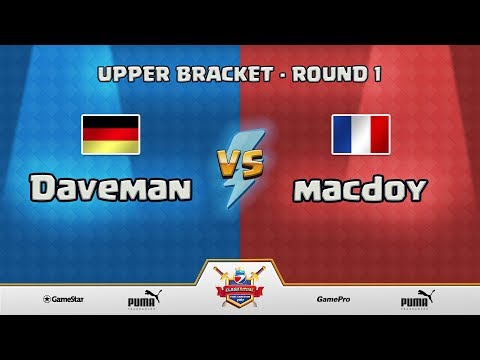 ESWC Gamescom 2017 Clash Royale - Upper Bracket - Round 1 - Daveman vs macdoy