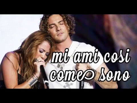 David Bisbal feat Miley Cyrus - Te miro a ti (traduzione GUARDO TE)