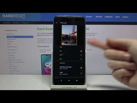 How to Set Up Photo Size in Motorola Moto G30 – Adjust the Size of Picture