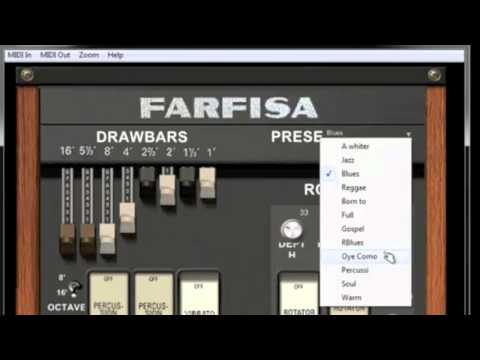 Farfisa - Drawing on the Drawbars