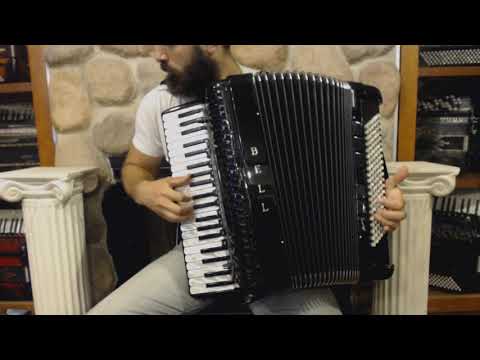 3502 - Black Borsini Bell Superstar 2000 Piano Accordion LMMM 41 120 $3999