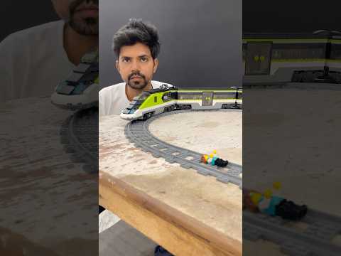 Lego High Speed Passenger Train What Cute Girl Sleeping On Tracks