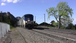 preview picture of video 'Amtrak #6, California Zephyr, Plainview, Colorado'