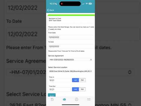 Entering Manual Time Entries in Pavillio EVV