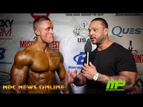 2018 NPC USA CHAMPIONSHIPS Men's Physique Overall Winner Carter Montgomery