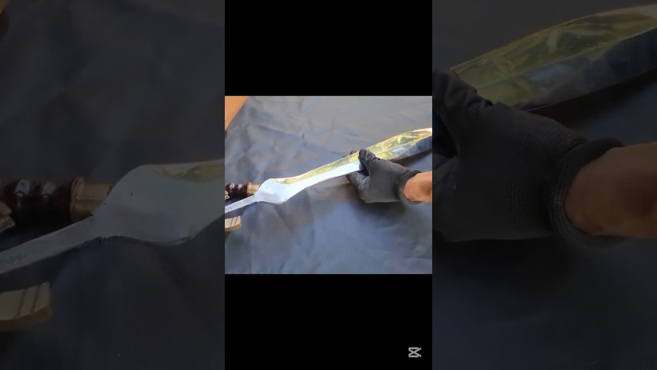 Forging a Spartan Laconian Sword from a Rusted Iron Chain#asmr #shorts