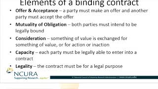 What is a Contract? & What are the Elements of a Binding Contract?