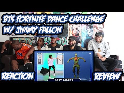BTS And Jimmy Fallon Do Fortnite Dance Challenge!! Reaction/Review