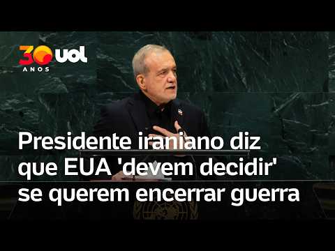 Presidente do Irã afirma em entrevista para a Fox News que decisão de cessar conflito cabe aos EUA