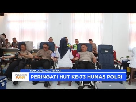 POLRES PEMALANG DONOR DARAH PERINGATI HUT KE 73 HUMAS POLRI