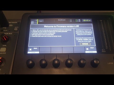 Behringer X32  Update Firmware v.4.06 , Edit PC 4.3