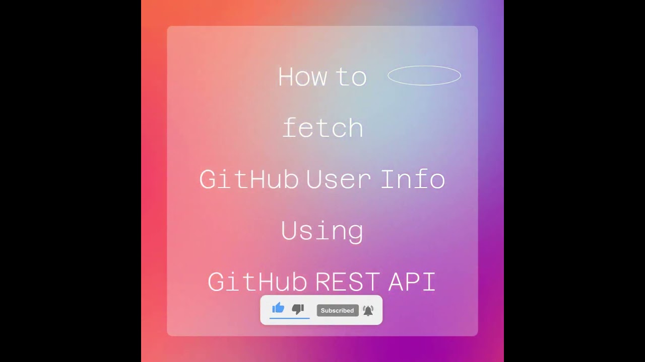 How to get info about a GitHub User #coding #javascript #api #github