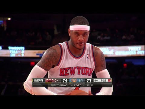 Carmelo Anthony Full Highlights vs Bulls (2013.12.11) - 30 Pts, 10 Reb