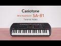 Casio Mini-clavier SA-81