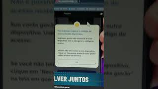 Não é possível gerar o código de acesso neste dispositivo gov.br