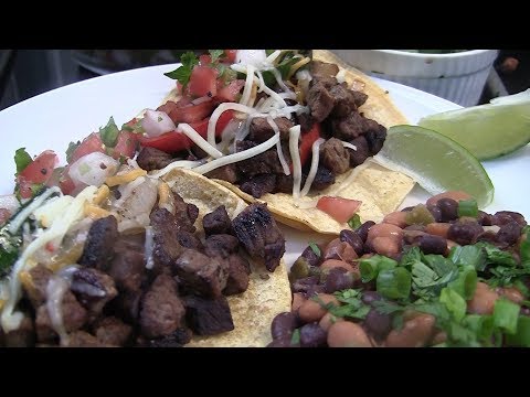Sirloin Steak Tacos on Camp Chef Flat Top Aug 2018