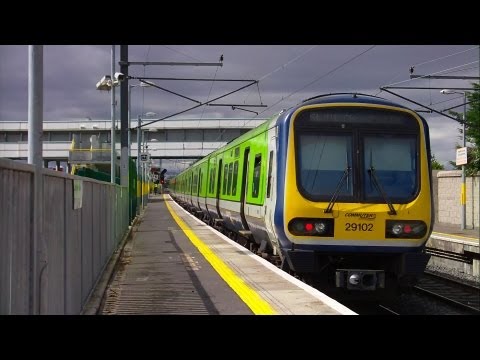 Irish Rail DMU number 29102 departing Howth Junction Station, Dublin
