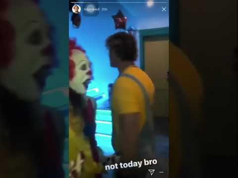 LOGAN PAUL GETS IN A FIGHT WITH A CLOWN