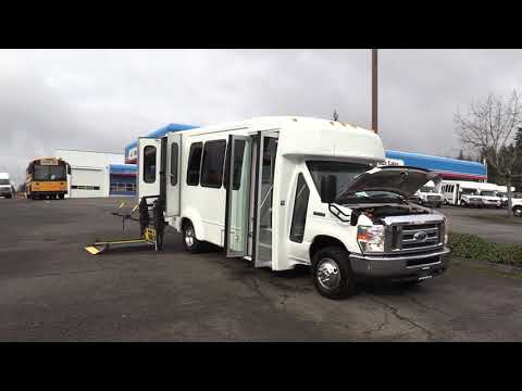 2012 Ford Elkhart Coach 12 Passenger + 2 Wheelchair Shuttle Bus - S92844