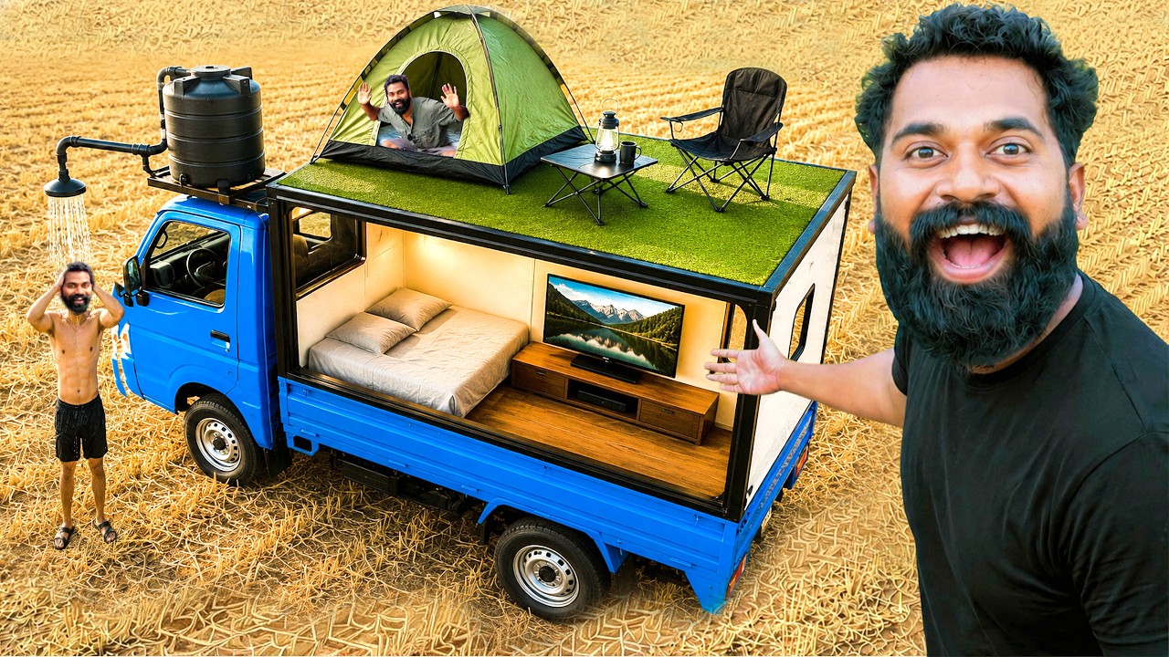 I Turned a Tata Ace Into a Camper Van (Full Build) | M4 Tech |