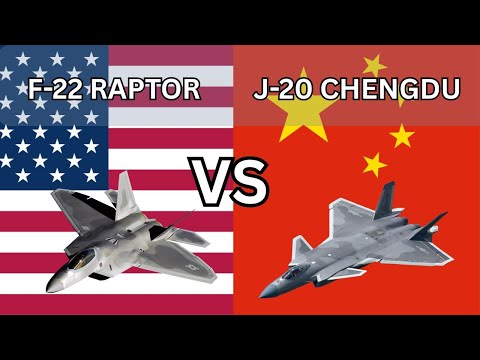 F22 Raptor vs J20 Fighter Jet | America vs China Air Superiority Showdown