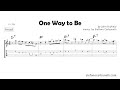 John Scofield, One Way To Be - Transcription + TAB