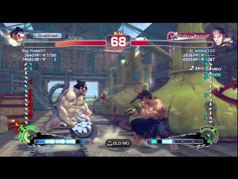 Big_Hawk97 (E.Honda) Vs el_animal123 (Ryu) SSF4 AE Ranked Matches - PSN
