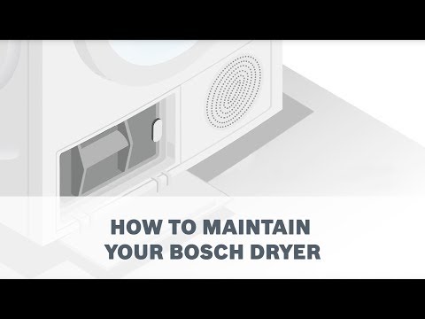 Cleaning tips for maintaining your Bosch Dryer