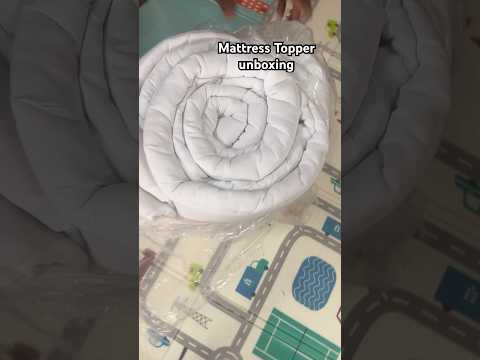 Mattress Topper from Amazon #household #mattresstopper #amazonfinds #unboxing #bedding