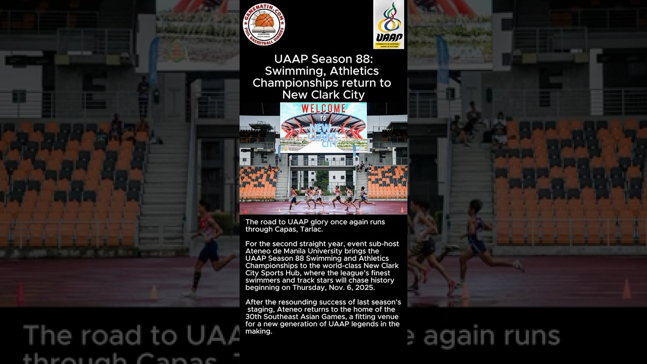 UAAP Swimming/Track and Field: Athletics and swimming meets to be held in Clark