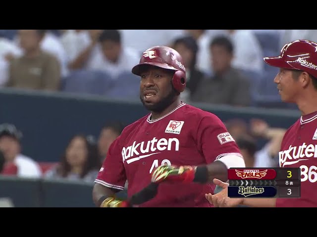 【8回表】満塁の場面で1球で仕留めた!! イーグルス・ウィーラーが同点打!! 2018/9/19 Bs-E