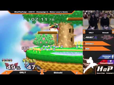 [End the Paign] ORLY (Falcon) vs. Shinobi (Fox) Melee Loser's Semis