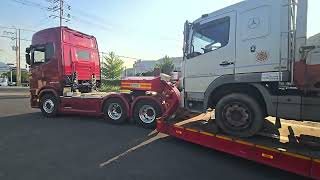 Benz Atego lowbed transport