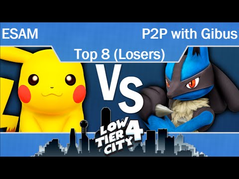 LTC4  - PG | ESAM (Pikachu) vs P2P with Gibus (Lucario, Greninja) Top 8 - Losers - Smash 4