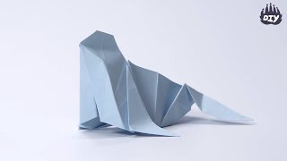 Make a paper SEAL - easy origami