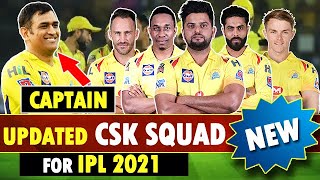 CSK Squad IPL 2021 UAE Final Team | Chennai Super Kings all team players full list #CSK #Dhoni #IPL