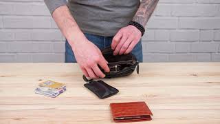 Сумка на пояс 14735 Vintage чорна