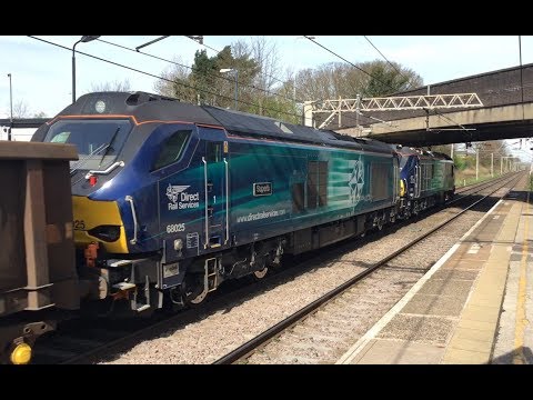 88002 (plus 68025) - First Loaded Test Run at Winsford on 6Z89 Crewe to Carlisle on 03.04.2017
