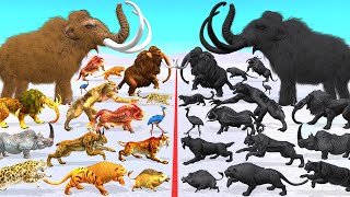 Prehistoric Mammals vs Shadow Itself Animal Size Epic Battle Animal Revolt Battle Simulator