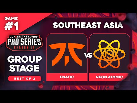 Fnatic vs Neon.Atomic Game 1 - BTS Pro Series 13 SEA: Groups w/ T-Panda & hairy_freak